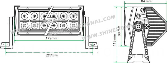 Bracket Mounted 3W CREE LED Lightings (DB3-12 36W)